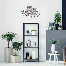 POSIGLOWTH 1pc Iron Metal Laser Cut Wall Decor, Silhouette Art, Crossborder Ecommerce Standalone Site Metal Iron Art Owl Decor, Indoor Outdoor Wall Hanging Craft Decor