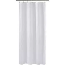 New N&Y HOME Fabric Shower Curtain Liner Long Stall Size 42 Width X 78 Length Inches, Hotel Quality, Washable, White, 42x78 - White 42"W x 78"L (Pack of 1) - View 1