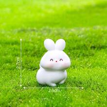 5pcs Random Style Cute Car Rabbit Figurine Mini Ornaments - Multicolor - View 4