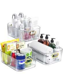 1 pièce Organisateur de maquillage en acrylique transparent | Plateau de rangement incassable pour la coiffeuse et la salle de bain | Multi-usage pour les soins de la peau, les fournitures de bureau, les collations | Accessoire essentiel pour le bureau/dortoir économisant l'espace - Cadeau portable pour les femmes, les étudiants (cadeau d'anniversaire élégant, déménagement à l'université) Rentrée scolaire