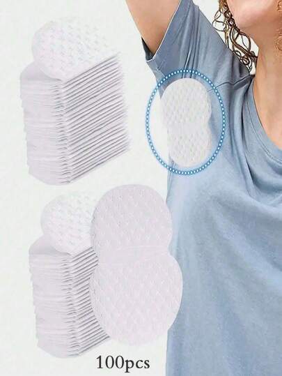 10/20/50/100pcs Underarm Sweat Absorbent Pads, Disposable Underarm Sweat Absorbent Pads, Breathable Invisible, Self-Adhesive, Lightweight And Sweat-Absorbent, Comfortable And Odorless, Easy To Use, Suitable For Hot Summer Men And Women (10 Pieces/20 Pieces/50 Pieces/100 Pieces) Body Care, Suitable For Travel, Sports, Outdoor, Summer, Stickers, Holiday Gifts