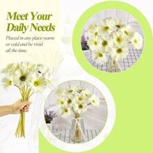 1/6/12 Stück 38cm/15 Zoll Mehrfarbige Künstliche Seide Afrikanische Gänseblümchen Chrysanthemen, geeignet für Muttertag, Ostern, Heim- und Küchendekoration zu Hochzeiten, Neujahrsfest, Frühling und Sommer Blumendekoration. Geeignet für den Garten Outdoor, Innen- und Außendekoration, Vase, Künstliche Pflanzen, Dekorationen für alle Jahreszeiten, Raumdekoration, Herbst