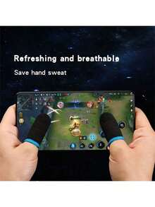 10pcs/20pcs Breathable Anti-Sweat Game Finger Sleeves, Comfortable & Precise, Enhance Gaming Experience, Elastic/Odor-Resistant/Good Conductivity - Random Color - View 9