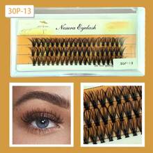 5 Styles C-Curl Cluster Lashes Kit - Hypoallergenic DIY Eyelash Extensions, Reusable Segmented Lashes For 3D Volume & Natural-Looking Layers, Easy To Apply For Beginners (Daily/Party Use)