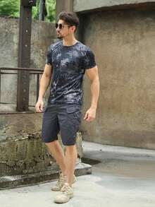 Men's Tactical Shorts With Multiple Pockets, Durable Multifunctional Utility Shorts, Quick-Drying Summer Training Shorts With Multiple Pockets - Grey - View 6
