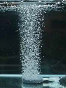 1 pieza Piedra de burbujas con opciones de diferentes tamaños, placa de burbujas para acuario, disco de oxígeno, generador de burbujas para pecera - Multicolor - Ver 2