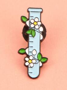 1/4 piezas Broche de flor esmaltado artesanal con reactivo químico, insignia de solapa con flor para decorar la mochila, regalo para amigos - estilo4 - Ver 10