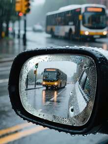 4片/套 汽车后视镜防雨贴纸，防雾保护膜，雨罩