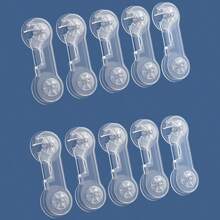 5/10 Stück Kinder Multifunktions-Sicherheitsschlösser, Baby Anti-Einklemmschutz Schubladenverriegelung, Säuglingsschrank Türverriegelung, transparente abgesenkte Sicherheitsschlösser, transparente Kindersicherheitsschlösser, Baby Schubladenverriegelung, kindersichere Schrank- und Kühlschrankschlösser