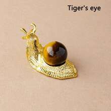 1pc Natural  Snail Gemstone Amethyst Healing Reiki Crystal Home Desk Delicate Ornament Decor Gifts - Snails - View 15