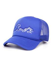 1 件女式 Corteiz 字母刺绣卡车司机帽，经典滴水款式，适合节日、派对和日常穿着，春夏季 - A - 查看 3