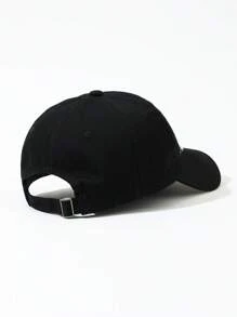 DareSee 1 Stück schwarze Baseballkappe mit besticktem teatur Buchstaben, verstellbar, UV-schützend, atmungsaktiv, stilvoll und vielseitig, geeignet für den täglichen Gebrauch und den Besuch von Musikfestivals, Y2K-Festen und Schulanfang