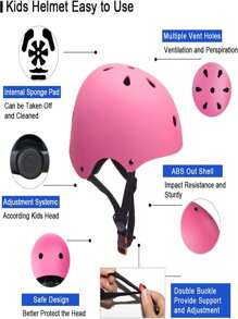 Jugend Multisport Helm mit Schutzausrüstung Set - Verstellbare Passform, zertifiziert (EN1078), leichte EPS-Schale & atmungsaktive Polsterung für Skateboard, Radfahren & Rollschuhlaufen | Komplettes Schutzset mit Knie-, Ellbogen- und Handgelenkschützern | Unisex Design für Jungen/Mädchen