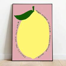1 件彩色干杯辣椒水果橙子美食家名言墙艺术海报厨房帆布画印刷品可用于家居装饰可选框架 - 彩色 - 查看 18