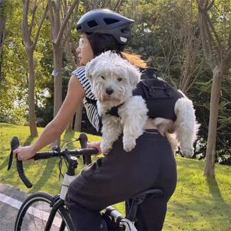 Pet Backpack Carrier, Breathable Mesh Chest Strap Design, Horizontal Carry Mode, Portable Travel Carrier Bag For Dogs