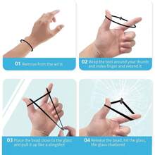 Convenient Bracelet Hammer, Escape Hammer, Tungsten Steel Bracelet, Portable Window-Breaking Hand Rope, Elastic Retractable Rope, Self-Rescue Device, Glass Breaker, Car Hammer Bracelet, Window-Breaking And Glass Shattering Escape Hand Rope, Multi-Functional Hand Rope, Suitable For Both Men And Women