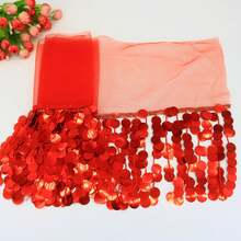 2 Yards 35cm Mesh Sequin Tassel Tassel Fringe Trim For Sewing Curtain Tassels Tassels Pendants Embroidered Lace Latin Dance Performance Costume Trimming Fringes Sewing Fringe Tassels Sewing Accessories Sewing Accessories Sewing Fringes Fabric And Lace Tassels Crafts Lace For Crafts Tassel Decoration