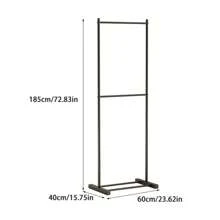 Perchero vertical para el hogar de color crema, soporte para colgar ropa de estilo nórdico multifuncional para el balcón, sencillo para apartamentos de alquiler