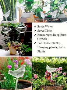 Regadera automática para pájaros, regadera perezosa, tipo de goteo para viajes, herramienta de jardinería, maceta para plantas verdes, flores, artefacto de riego por goteo para macetas de flores, riego por goteo, filtración de agua - Multicolor - Ver 3