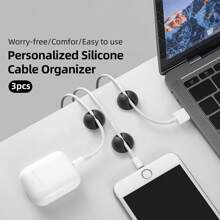 Cable Manager, Cable Clamp, Desktop Computer Holder, Adhesive Cable Manager, And Charger Holder Bedside Table, Wall, Car, And Office Cable Management Accessories For Office, Dorm And Home Use Cable Organizer