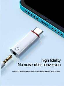 USB-C 公头转 3.5 毫米母头耳机插孔适配器适用于所有 Type-C 设备：GalaxyS23 S23+ S23 Ultra、S22 S22+ S22 Ultra、S21 S21+ S21 Ultra、S20 Ultra S20 Z Flip S20+ S10 S9 S8 Plus - 白色 - 查看 7