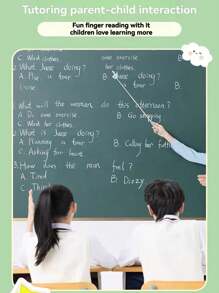 1pc Random Color Retractable Stainless Steel Teaching Pointer, Portable Design (Mixed Colors)