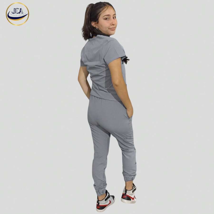 Scrub Sets - Light Grey - View 1