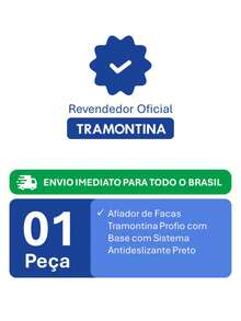 Afiador de Facas Tramontina Profio com Base com Sistema Antideslizante Preto - Tramontina - Preto Ref.24038/000 - Visão 10