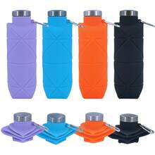 Creative Portable Diamond-Shaped Water Bottle Portable Silicone Foldable Retractable Water Cup 700ml Outdoor Sports Water Bottle