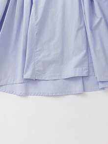 Balabala Girls' Sleeveless Cotton Floral Bubble Dress, Summer - Pink Purple - View 7