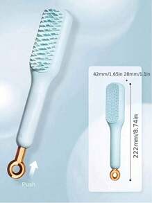 Retractable Magic Comb For Scalp Cleaning Without Damaging Hair, Portable Hairdressing Massage Comb, Household Anti-Static Hair Comb, Hair Brush, Hairdressing Comb, Rotating Telescopic Comb, Hair Straightening Comb, Massage Comb, Gentle On Scalp, Easy Clean Magic Hairbrush,For Scalp Cleaning, Anti-Static, Portable, Volumizing Scalp Massage Brush, For Travel,Outdoor,Sport,Office,School,Hair Clips,Hair Accessories
