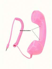 Retro Phone Handset With Radiation Protection For Mobile Phones And Computers