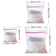 3 sacos rosa para máquina de lavar, para roupas, meias, roupas íntimas e utensílios domésticos práticos