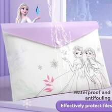 Pasta de documentos A4 com desenho animado da , capa transparente para relatório com botão de pressão, bolsa organizadora de documentos de escritório em PP, artigos de papelaria para estudantes, materiais de volta às aulas