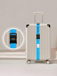 4pcs Personalized Embroidered Luggage Straps, Travel Suitcase Password Lock Security Strap, Multi-Color Fashion Versatile Packing Belt, Thick & Durable Anti-Burst Luggage Binding Strap, Securely Fixes Checked Luggage, Suitable For Travel, Gifts For Family, Friends, Holidays Like Mother's Day, Teacher's Day, Valentine's Day, Christmas, Father's Day, Birthdays