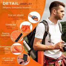Sleeping Bag, Portable Blanket Thermal Bivy Sack, Lightweight Survival Gear For Camping Hiking Outdoor Adventure