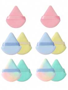 三角形天鹅绒粉扑 5/10/20/30/50/100个装，采用超柔软天鹅绒材质，专为修容、眼部和眼角设计，适合所有肤质。化妆品、平价、房间装饰、梳妆台、旅行、卧室、化妆配件、粉扑、美妆蛋、粉扑、化妆海绵、平价、圣诞礼物、化妆品、化妆工具、便宜货、礼物、女士礼物、圣诞礼物、赠品、旅行、便宜货、旅行必备 - 彩色 - 查看 10