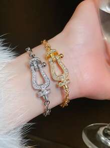 1 pièce Bracelet serpent à bulles unique en acier inoxydable pour femmes, design de marque haut de gamme à la mode, polyvalent, à porter au quotidien, empilable, cadeau pour les fêtes