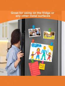 28pcs/20pcs/16pcs/8pcs/24pcs/4pcs/2pcs/10pcs/1pc 1.42*1.22*0.9 Inch Refrigerator Magnets, Magnetic Metal Chip Clips, Whiteboard Storage Cabinet Magnets, Strong Clips, Classroom Storage, Teacher Essentials, School Supplies, Magnetic Clips, Wedding, Galaxy Party Decor, Home Decor, Bedroom Decor, Birthday Decor, Kitchen & Bathroom Decor, Kitchen Accessories - Multicolor - View 10