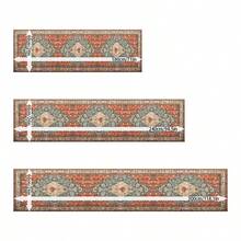 1/2 Juego de alfombra de área estilo vintage lavable, alfombra interior para dormitorio, sala de estar, pasillo - Decoración del hogar, naranja - Naranja - Ver 9