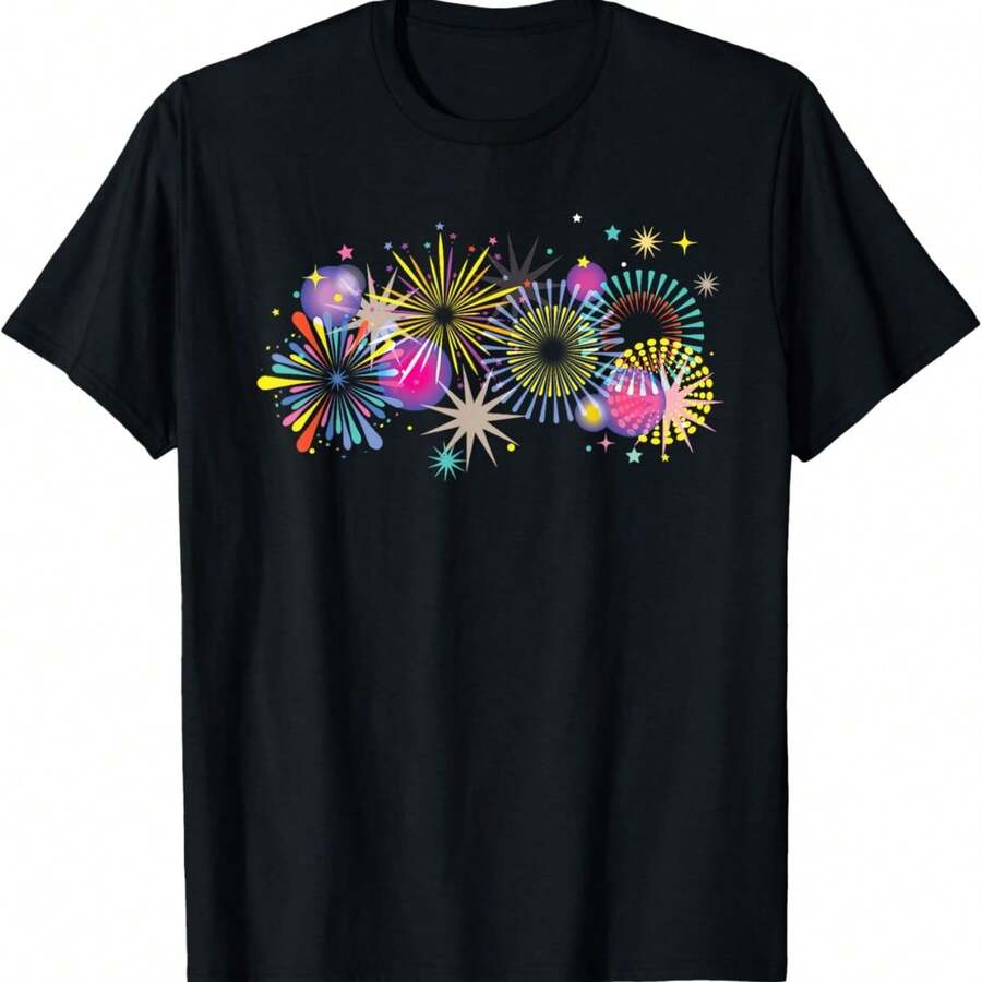 4th Of July Firework Show T-Shirt - Black - View 1