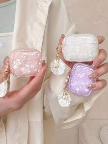 Fashion DIY Rhinestone Butterfly Protective Case Compatible With Air Pods 1/2, Air Pods Pro, Air Pods 3, Air Pods Pro (2nd Generation) - Pink - View 4