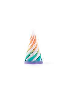 1pc Multi-Size Double-Sided Spiral Cone 3D Printing Decompression Spin Toys, Spiral Stereo Structure Decor, Perfect Gift For Christmas, Birthday Party - Multicolor - View 7