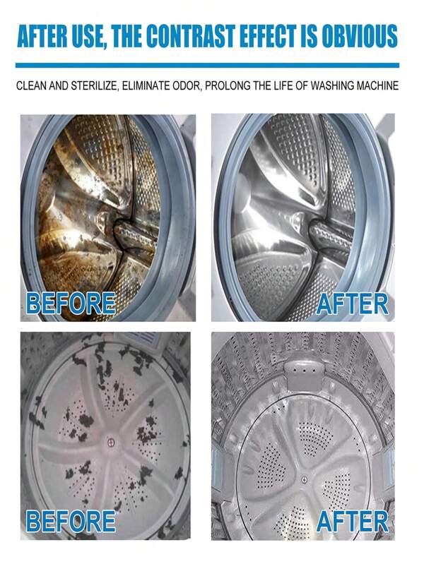 Washing Machine Cleaning Tablets - Clean Residue, Remove Odor And Refresh For Front/Top Load Washing Machines