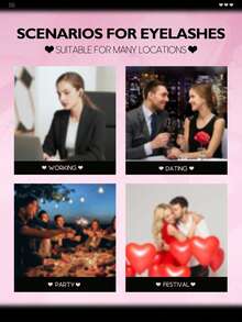 6 Pairs Manga Lashes Cat Eye Lashes Faux Mink Eyelashes Fox Eye Eyelashes Natural Full False Eyelashes Cosplay Travel Essentials Makeup Tools (8-15) - Black - View 7