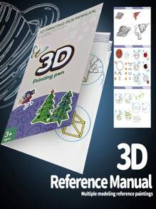 Brinquedo Educativo Foguete para Crianças, Caneta 3D de Baixa Temperatura com Impressão 3D, Exercício Cerebral DIY, Caneta de Desenho 3D, Filamento PCL de Baixa Temperatura com Tela LCD, Presente de Aniversário e Natal para Meninos e Meninas, Caneta Criativa de Desenho DIY 3D, Brinquedo Educativo Caneta de Impressão 3D para Crianças