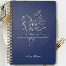Recipe Book To Write In Your Own Recipes - Blank Recipe Book With Waterproof Cover - With Indexing Tabs For Cooking Lovers -144 Pages, School Supplies,Back To School