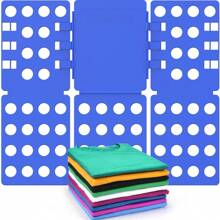 1PC Clothes Folding Board Easy And Fast Laundry Shirt Folding Board Home Storage Tool For Adults Clothes Folder Magic Folder T Shirts Jumpers Organizer Fold Save Time Pants Holder Quick T-Shirts Home Storage Hangers Convenient