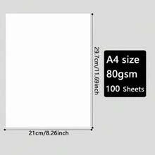 A4 Multi-Purpose Copier And Printer Paper | 80gsm | 50/100 Sheets | Bright White Paper |Size 297mm X 210mm | Home Or Office, Arts And Crafts Use,School Supplies,Back To School