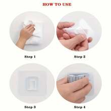 3-Piece Adjustable Wall-Mounted Mop And Broom Holder, No Drilling Required Plastic Storage Rack With Secure Clamping Mechanism, Space-Saving Design For Bathroom, Bedroom, Garden, And Dorm Organization, Durable And Modern Cleaning Tool Storage Solution, Broom Holder Wall-Mounted - 3件套 - 查看 8